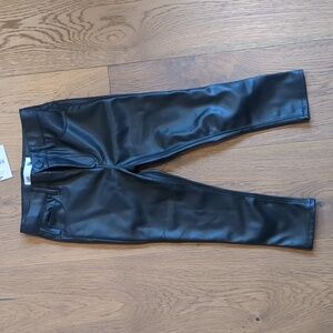NWT Girls leather pants size 4